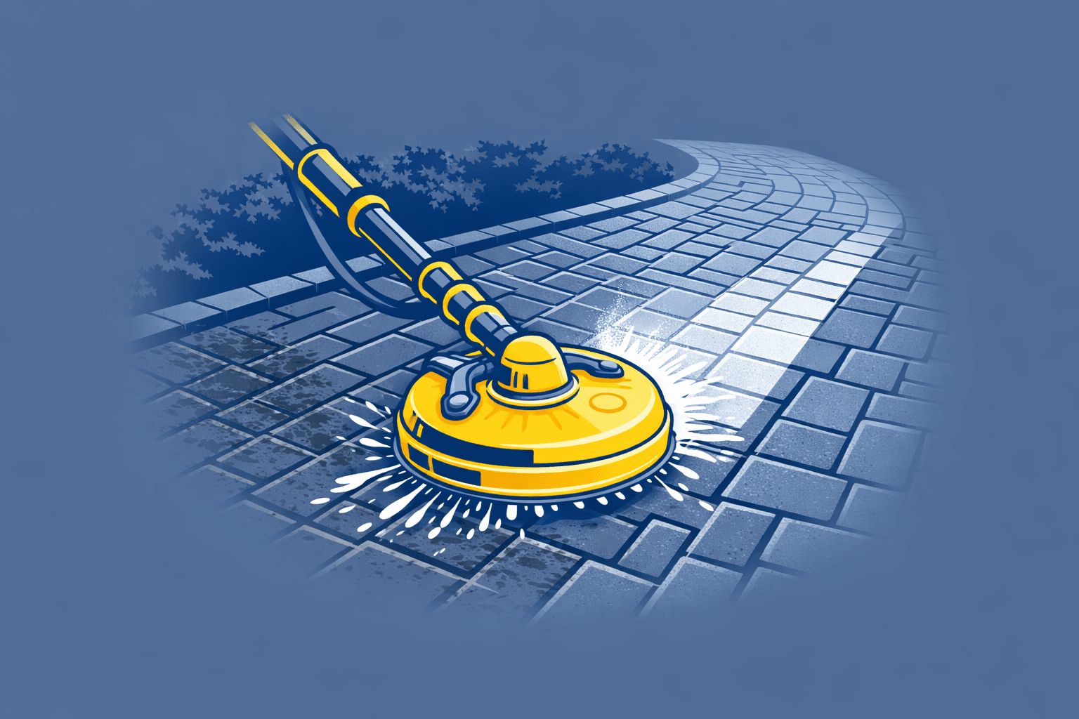 Driveway pressure washing and restoration