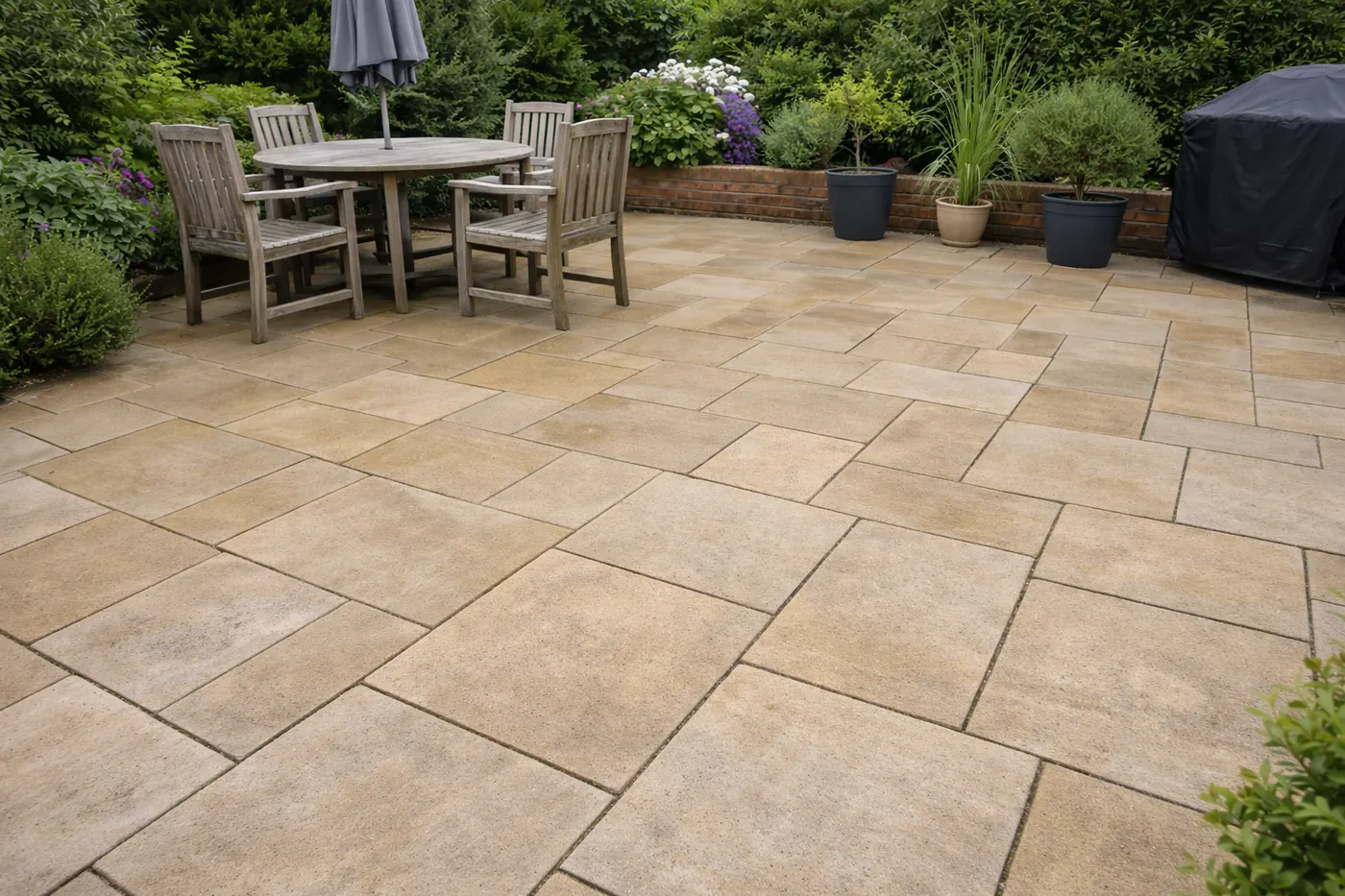 After patio cleaning