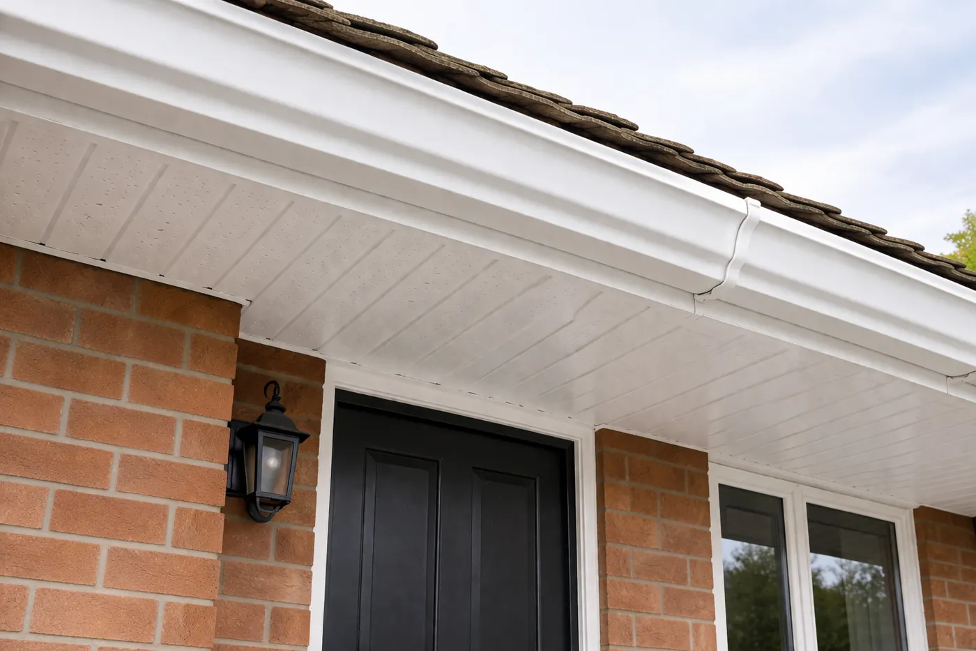 After soffit and fascia cleaning