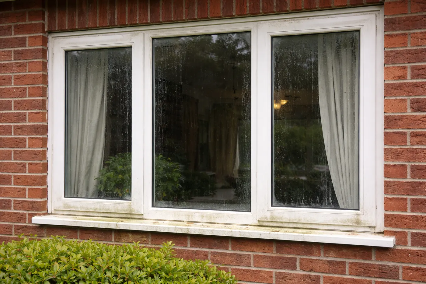 Before window cleaning